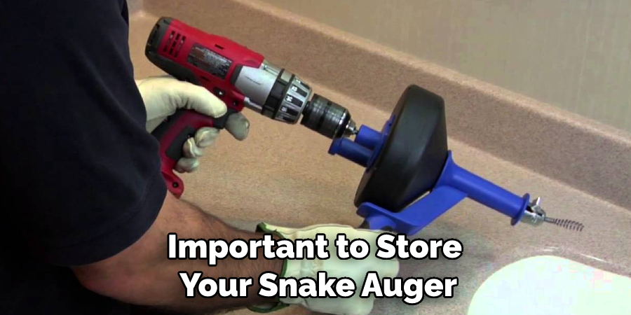 Important to Store Your Snake Auger