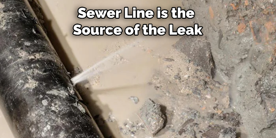 Sewer Line is the Source of the Leak