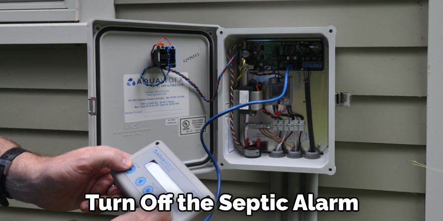 Turn Off the Septic Alarm