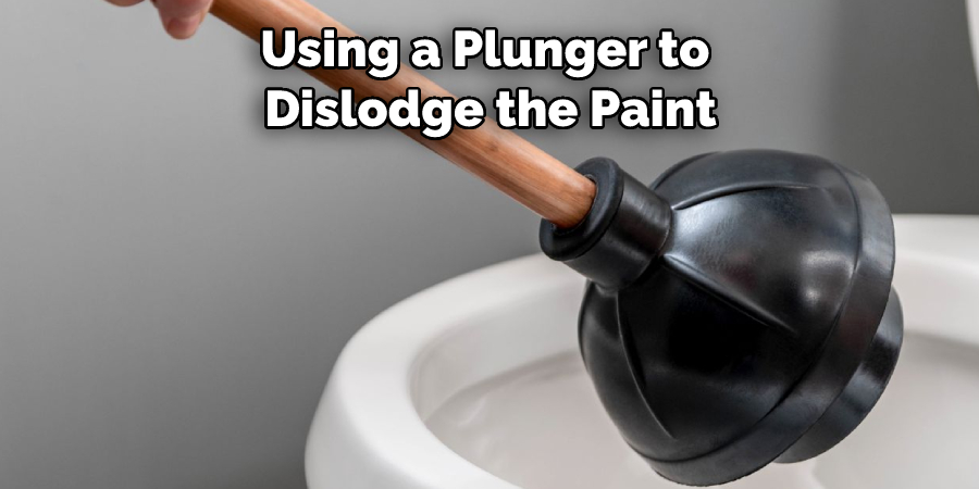 Using a Plunger to Dislodge the Paint