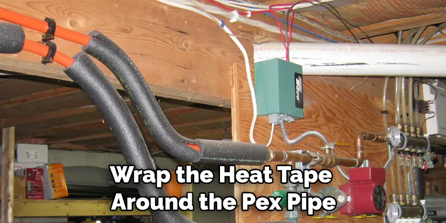 Wrap the Heat Tape Around the Pex Pipe