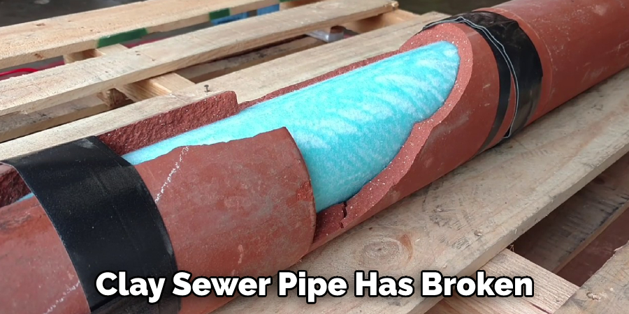 Clay Sewer Pipe Has Broken