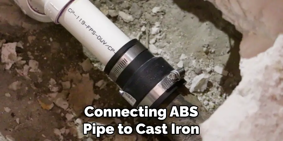 Connecting Abs Pipe to Cast Iron