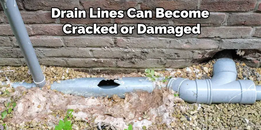 Drain Lines Can Become Cracked or Damaged