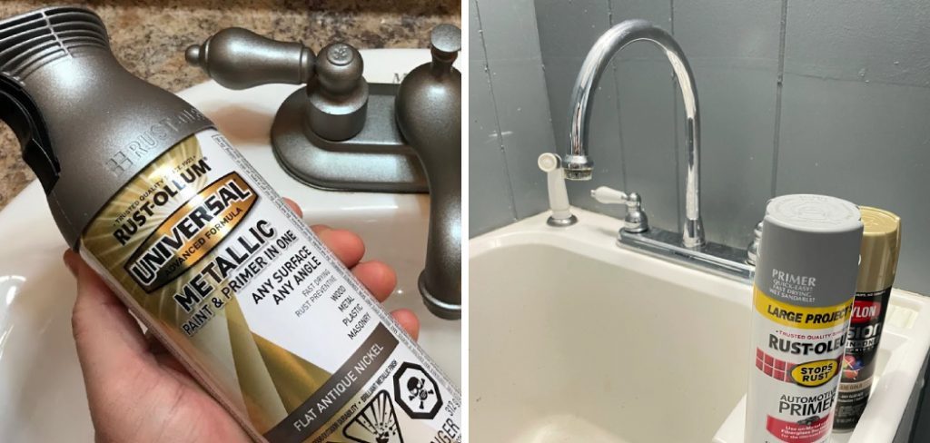 How to Spray Paint Faucet