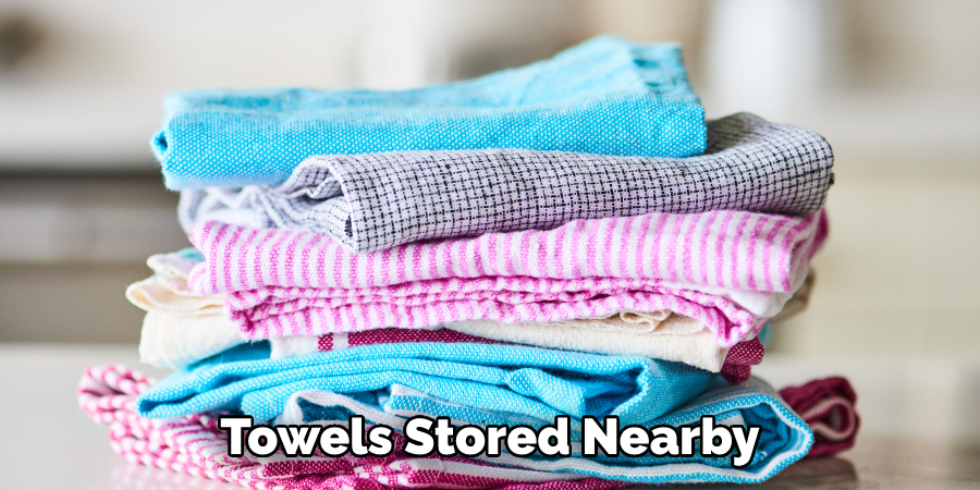 Towels Stored Nearby