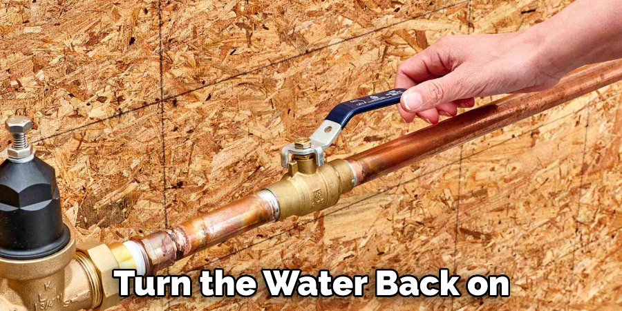 Turn the Water Back on