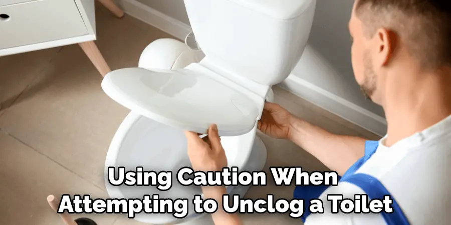 Using Caution When Attempting to Unclog a Toilet