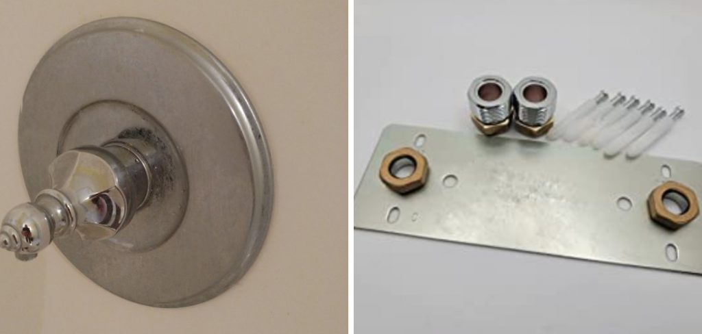 how to remove shower plate without screws