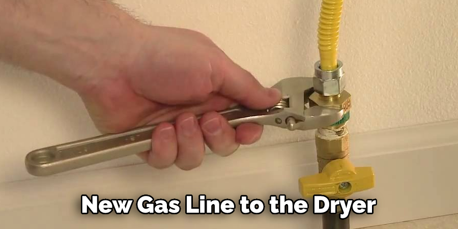 New Gas Line to the Dryer