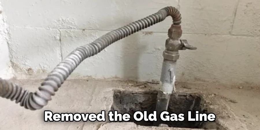Removed the Old Gas Line