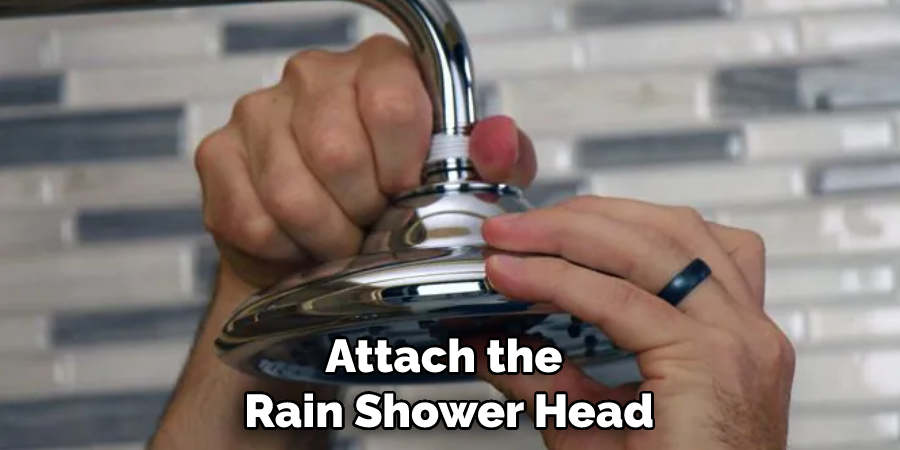 Attach the Rain Shower Head