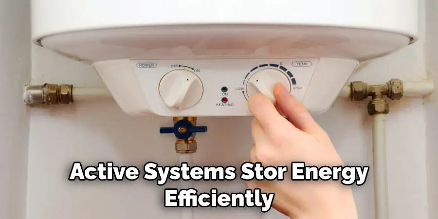 Active Systems Store Energy Efficiently