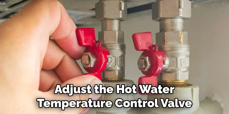 adjust hot water temperature kitchen sink