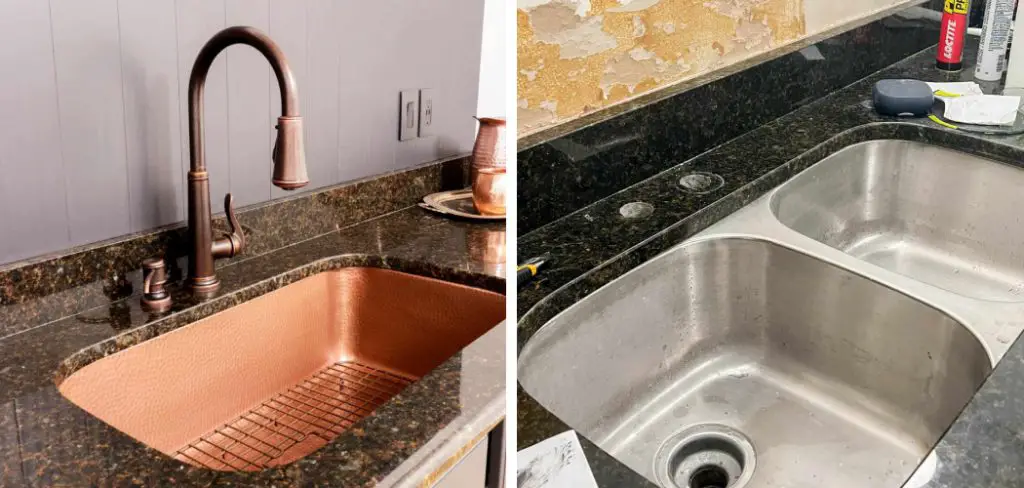 replace kitchen sink without removing countertop