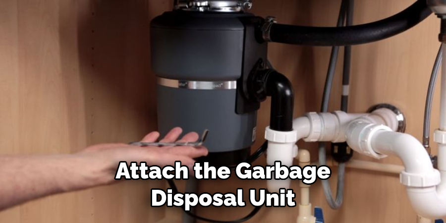 Attach the Garbage Disposal Unit