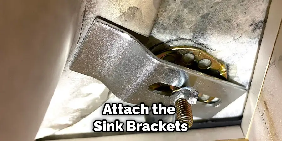 Attach the Sink Brackets