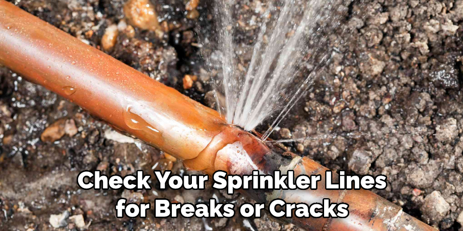 Check Your Sprinkler Lines for Breaks or Cracks