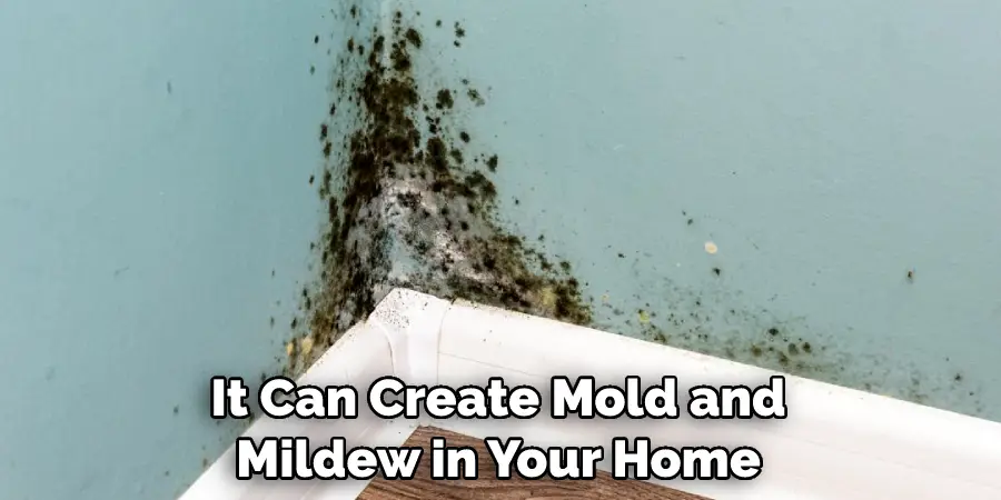 It Can Create Mold and Mildew in Your Home