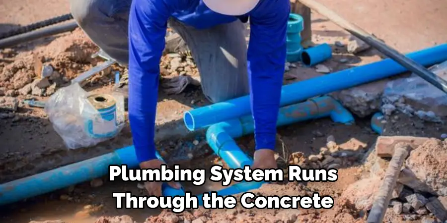 Plumbing System Runs Through the Concrete