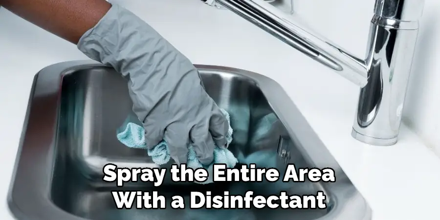 Spray the Entire Area With a Disinfectant