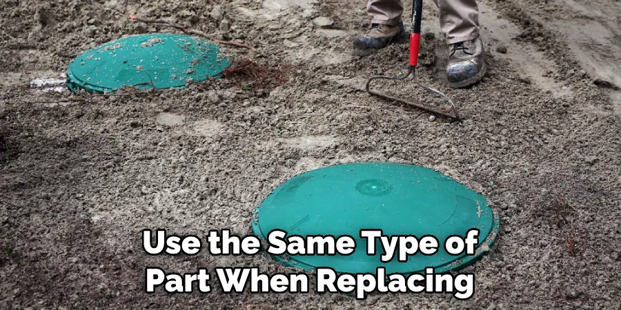 Use the Same Type of Part When Replacing