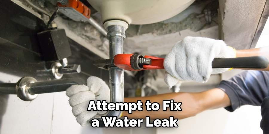 Attempt to Fix a Water Leak