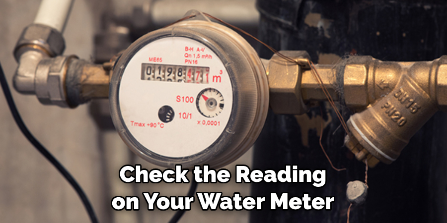 Check the Reading on Your Water Meter