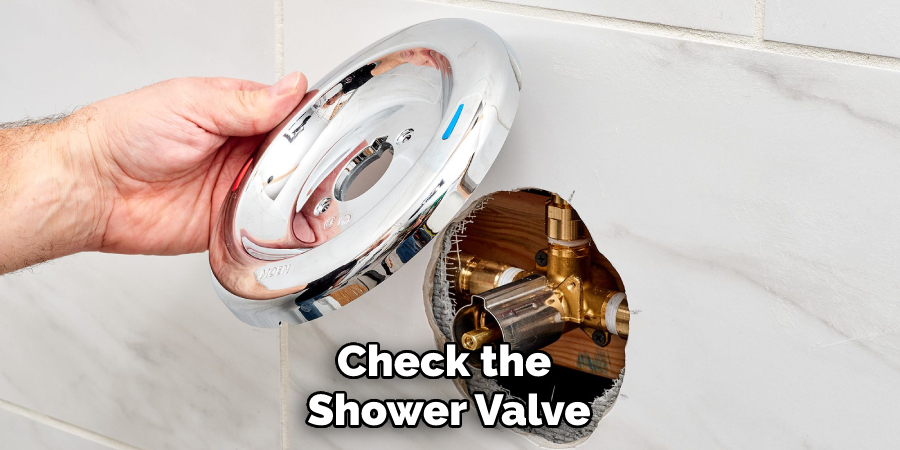 Check the Shower Valve