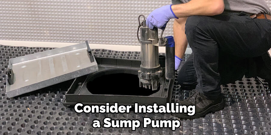 Consider Installing a Sump Pump