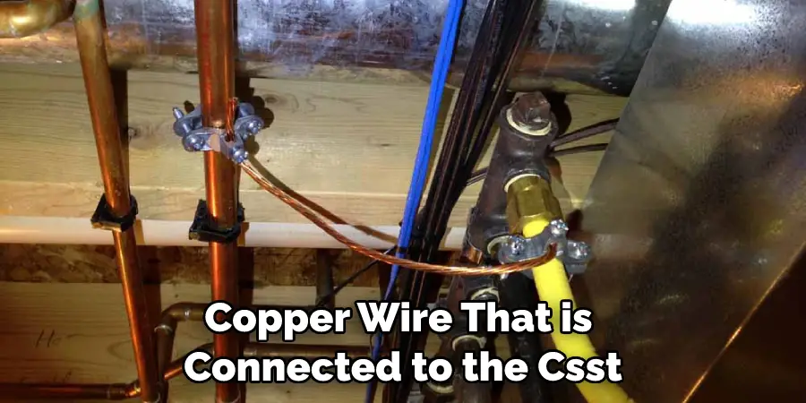 Copper Wire That is Connected to the Csst Gas