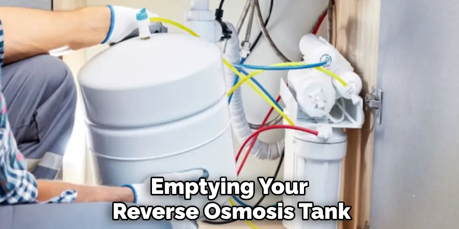 Emptying Your Reverse Osmosis Tank