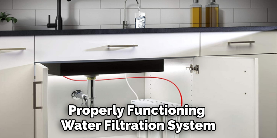 Properly Functioning Water Filtration System