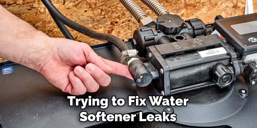 Trying to Fix Water Softener Leaks
