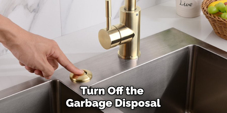 Turn Off the Garbage Disposal