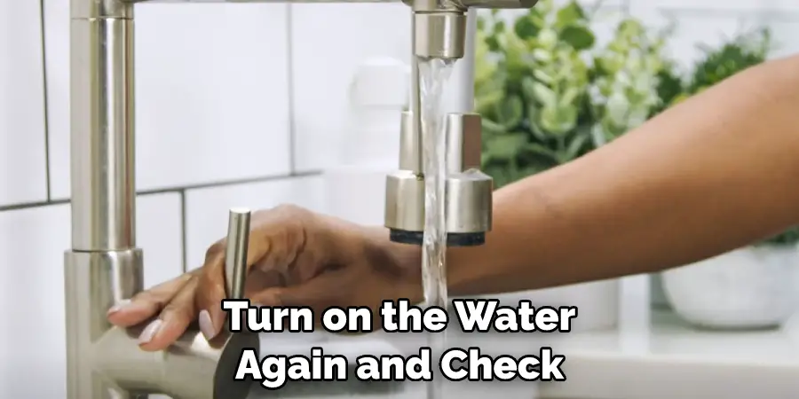 Turn on the Water Again and Check