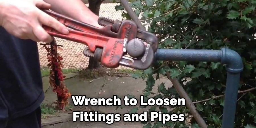 Wrench to Loosen Fittings and Pipes