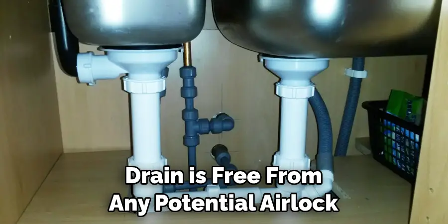 Drain is Free From Any Potential Airlock