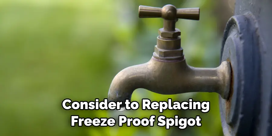 Consider to Replacing Freeze Proof Spigot