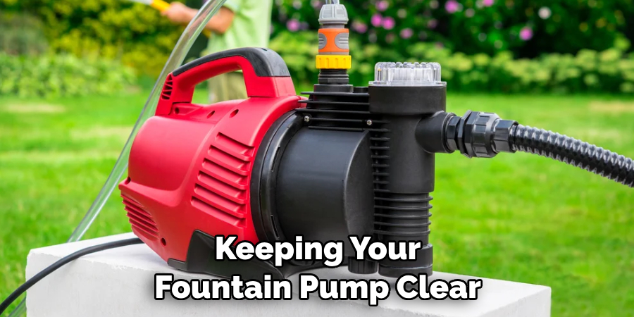 Keeping Your Fountain Pump Clear