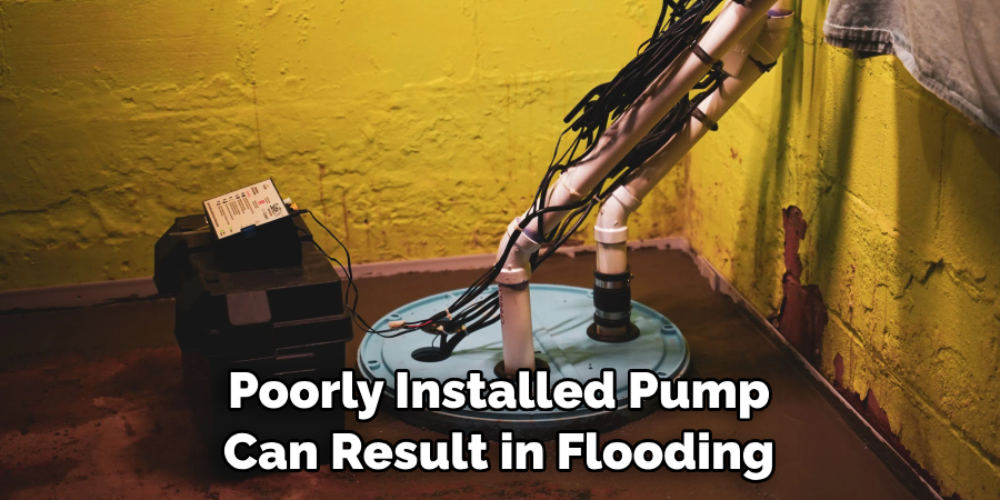 Poorly Installed Pump Can Result in Flooding