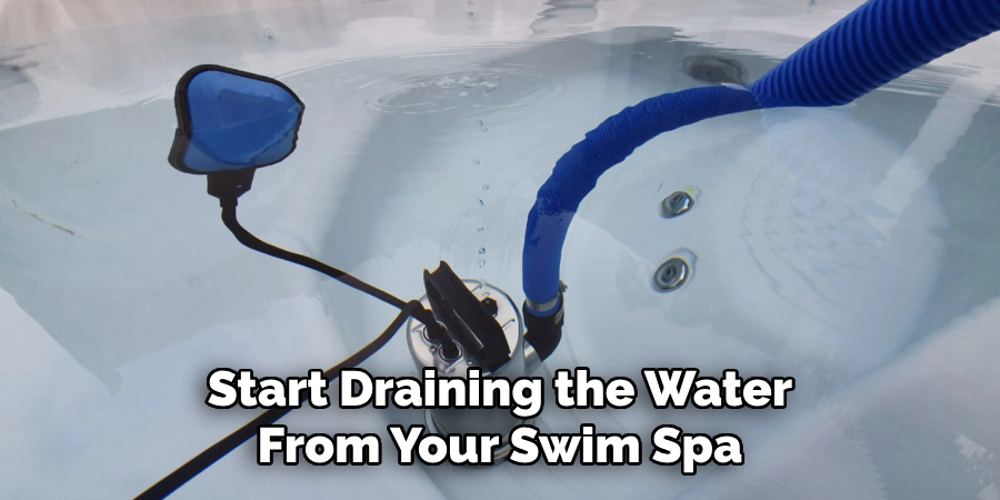 Start Draining the Water From Your Swim Spa