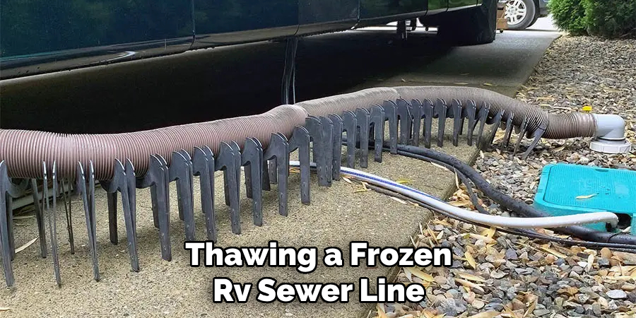 Thawing a Frozen Rv Sewer Line