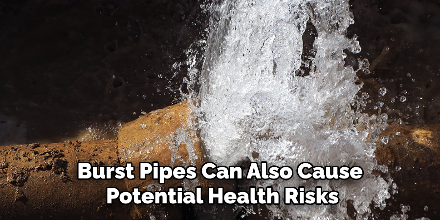 Burst Pipes Can Also Cause Potential Health Risks