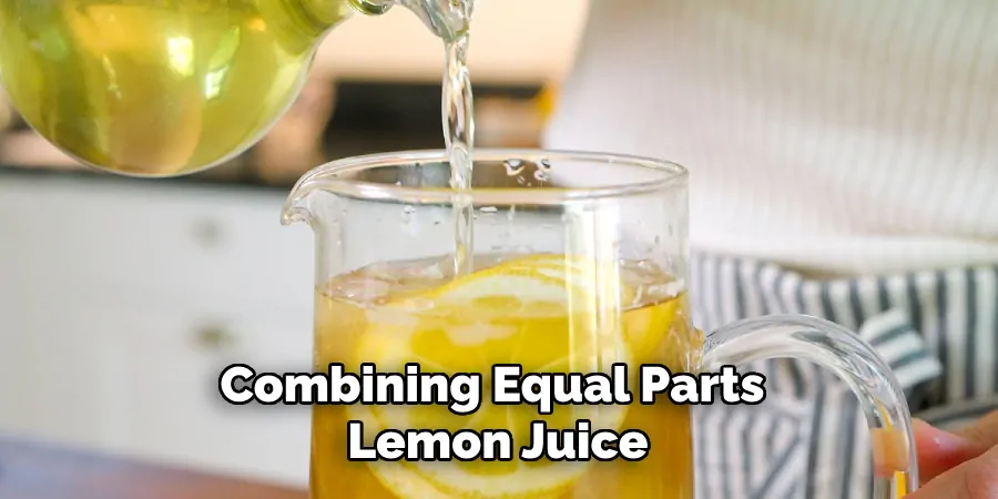 Combining Equal Parts Lemon Juice