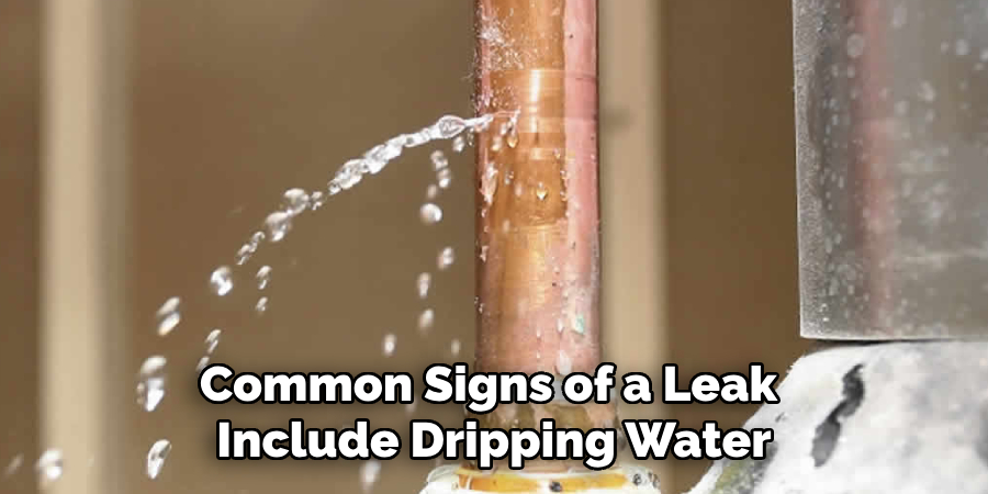 Common Signs of a Leak Include Dripping Water