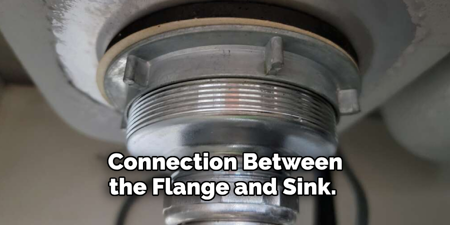 Connection Between the Flange and Sink.