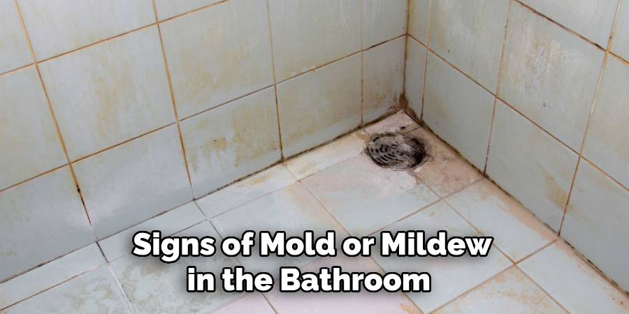 Signs of Mold or Mildew in the Bathroom