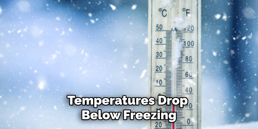 Temperatures Drop Below Freezing