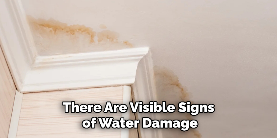 There Are Visible Signs of Water Damage